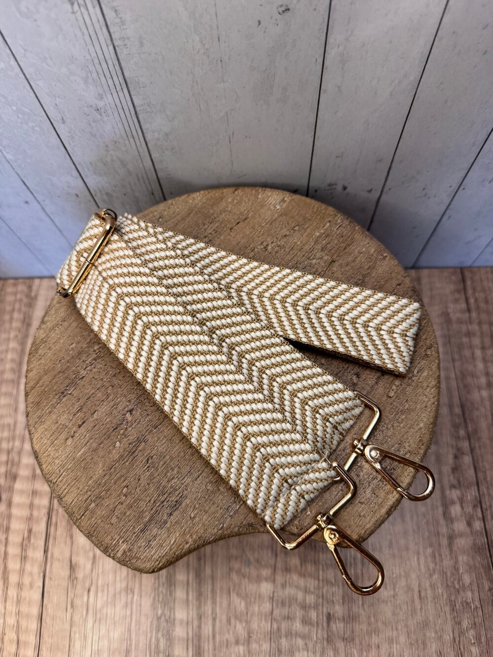 Woven White Beige Purse Strap Crossbody Bag Strap NEW! Boho Bag Strap